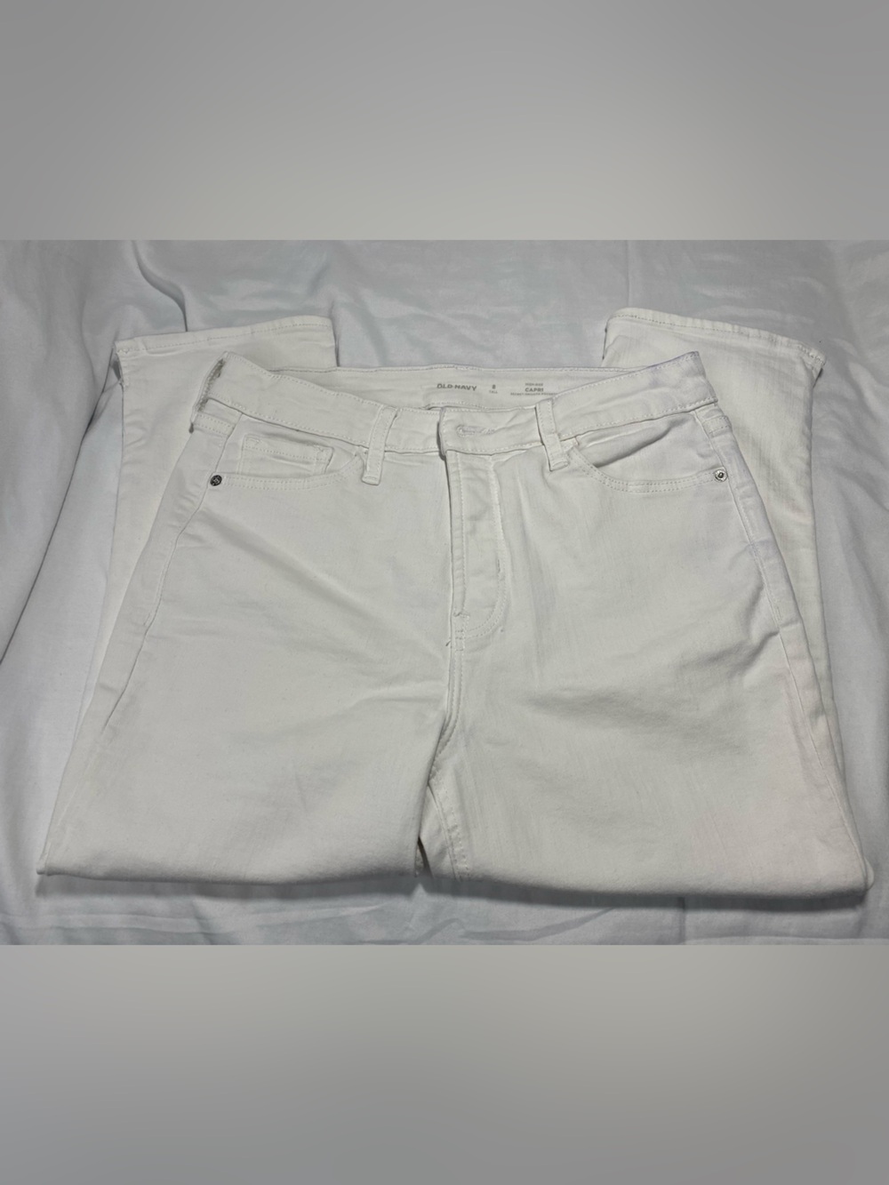 Old Navy Men's White Slim Straight Jeans
